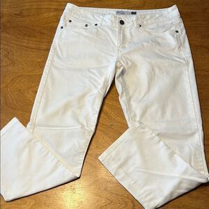 Prana White Straight Leg Jeans Classic Style